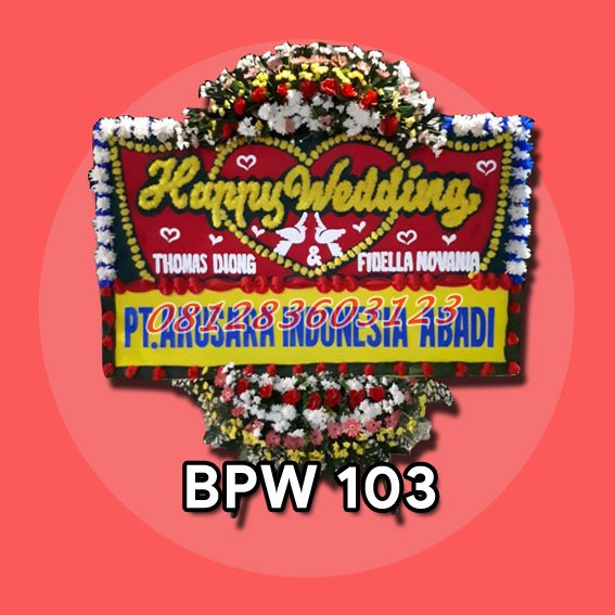 Bunga Papan Wedding Bekasi