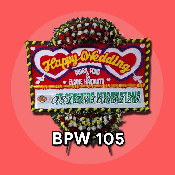 Bunga Papan Wedding Bekasi