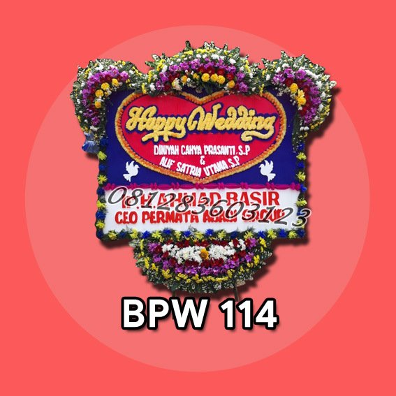 bunga papan wedding cikarang