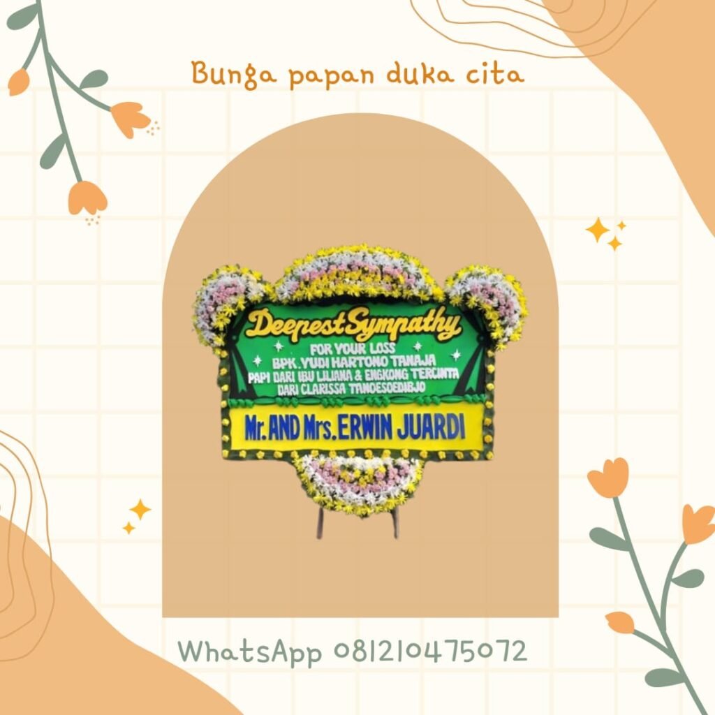 contoh bunga papan lippo cikarang