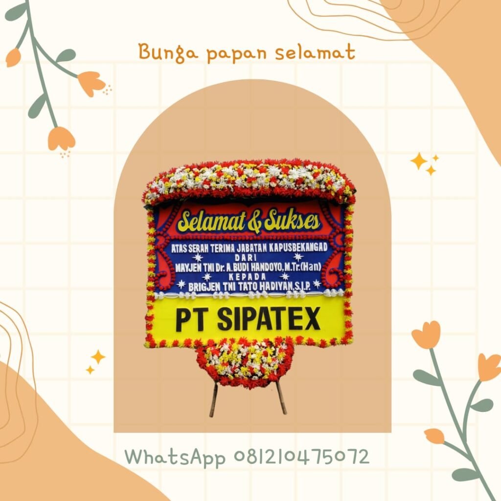 Bunga Papan Selamat dan sukses di ciampel