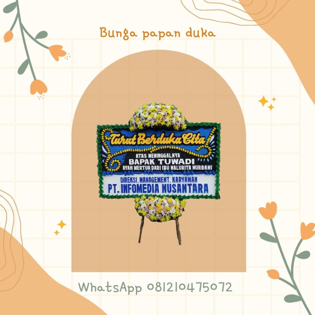 bunga papan duka di batujaya karawang
