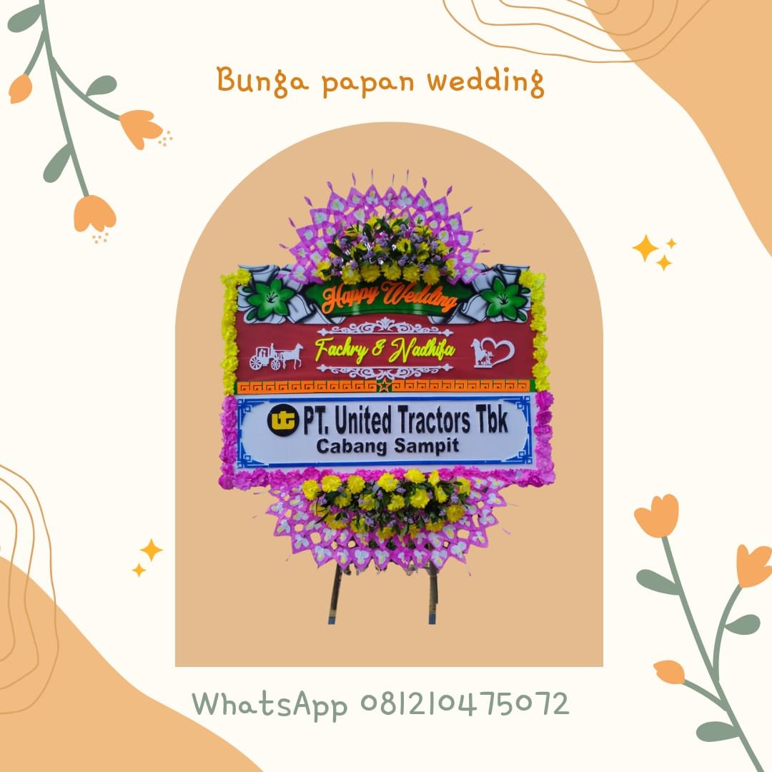 karangan bunga papan