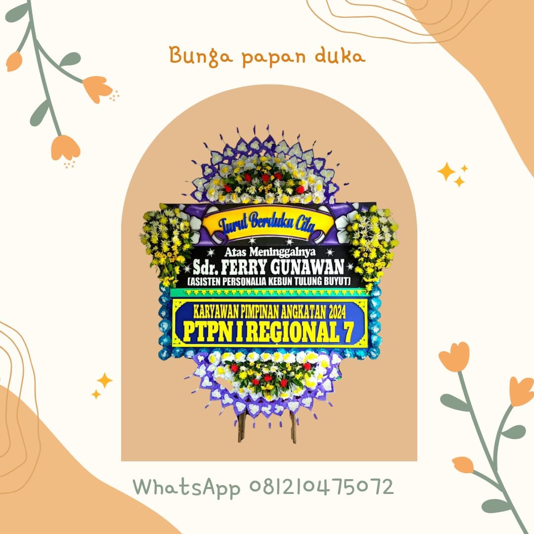 bunga papan duka karanganyar